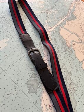 Vintage Preppy Elastic Striped Belt